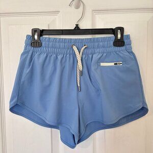 Vuori Clementine Lined Workout Shorts Blue Size Small Athleisure 2.5"